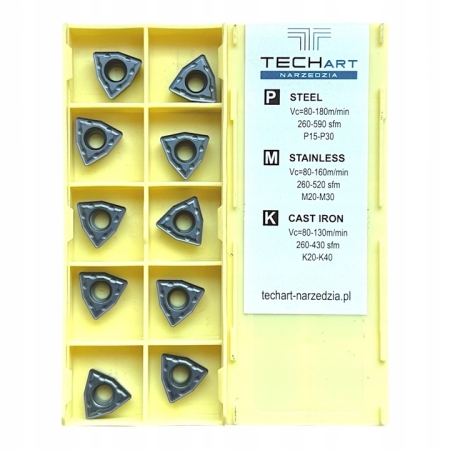 Płytki wieloostrzowe WCMT 06T308 wiertło składane